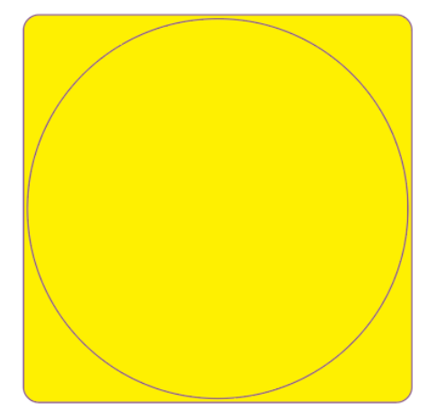 NIIMBOT - B Range - 50x50mm - Yellow Round - 150 Labels