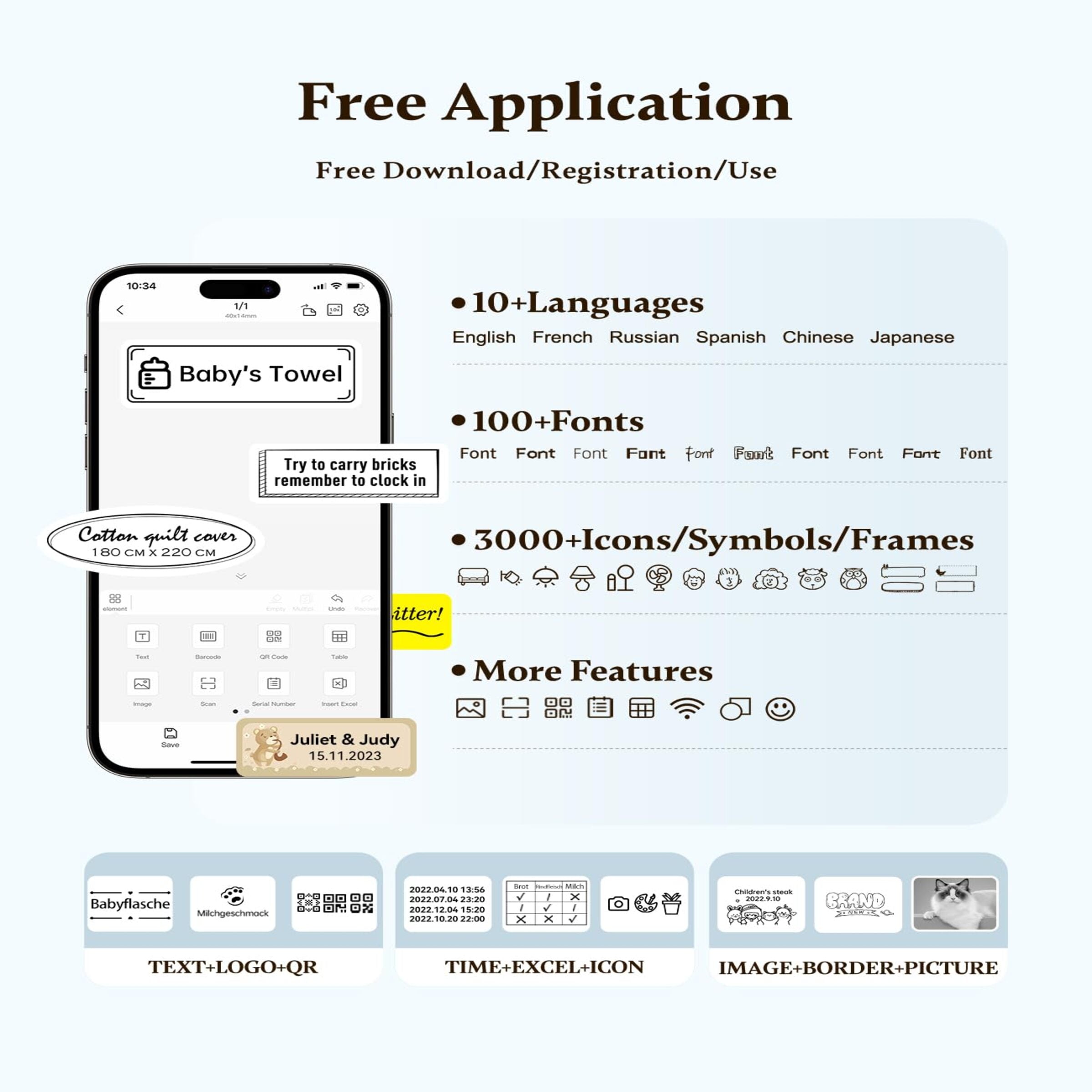 NIIMBOT - D11_H - 300DPI - PORTABLE BLUETOOTH LABEL PRINTER INC FREE LABEL ROLL