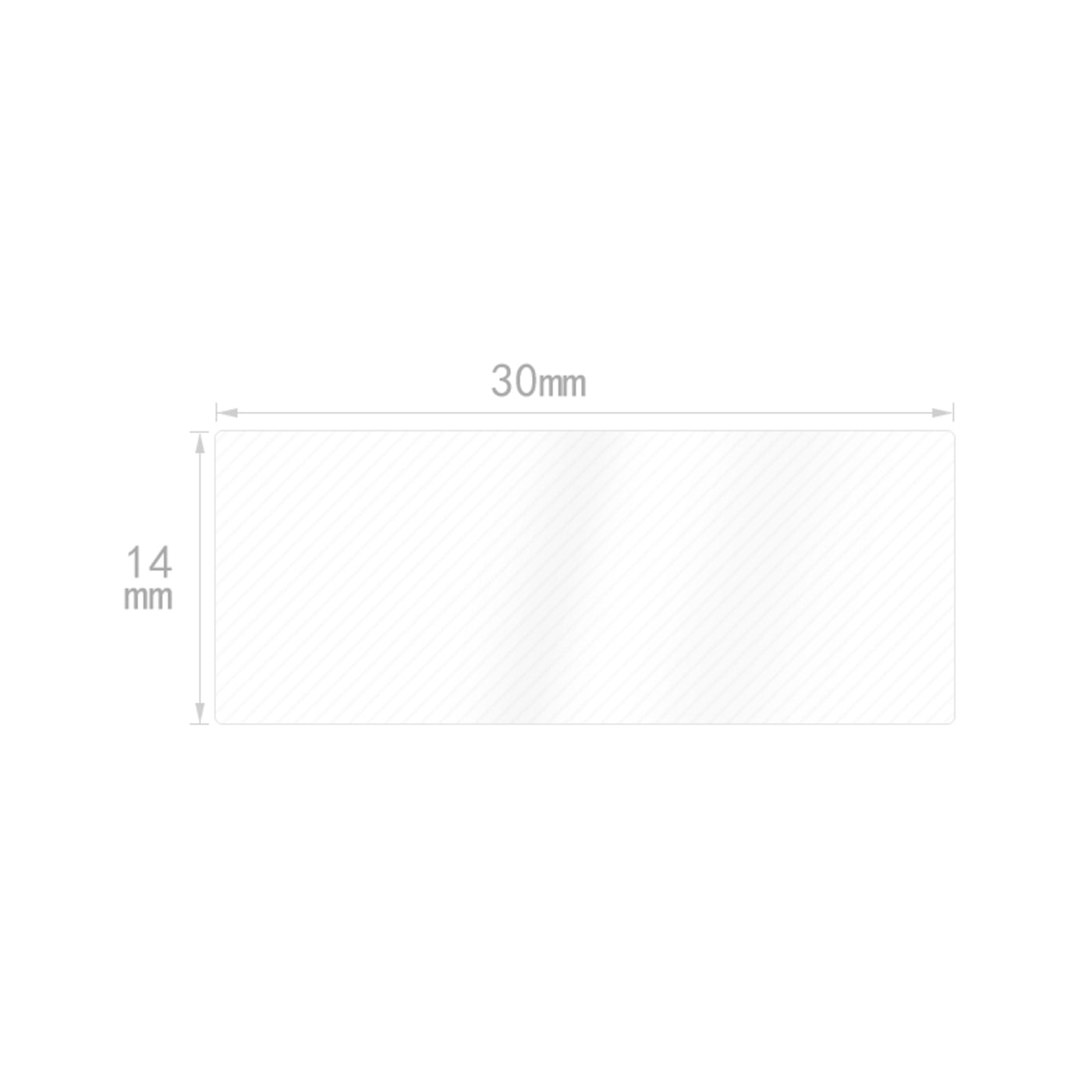 NB108 - NIIMBOT - D11 / D101 / D110 - 14*30MM - 210 ETIKETTE PER ROL - DEURSIGTIG