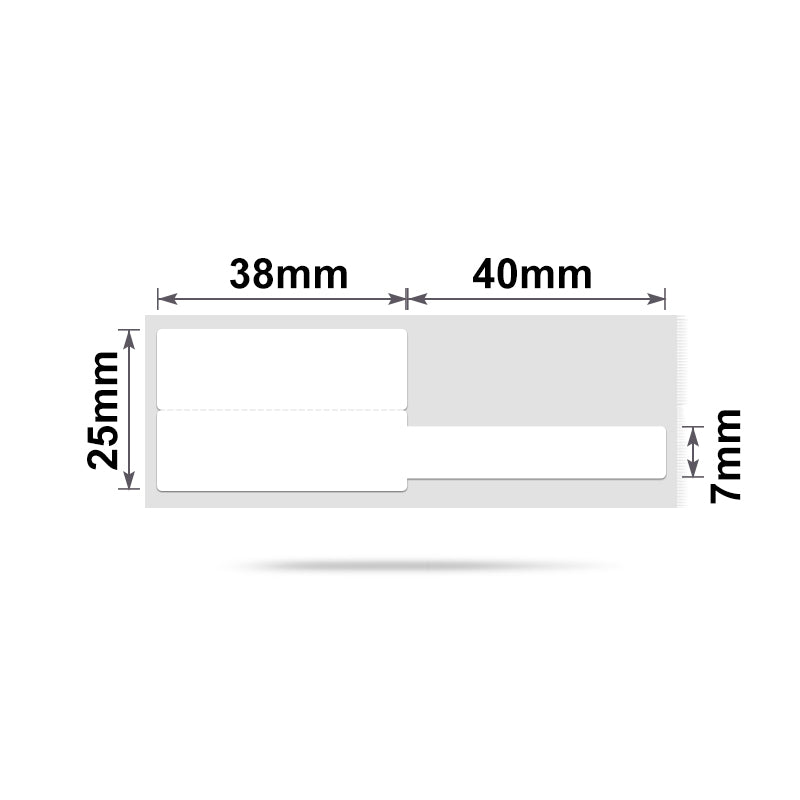 NB246 - NIIMBOT - B1 / B21 / B3S - 25X78MM - 100 LABELS PER ROLL - CABLE / JEWELLERY - WHITE