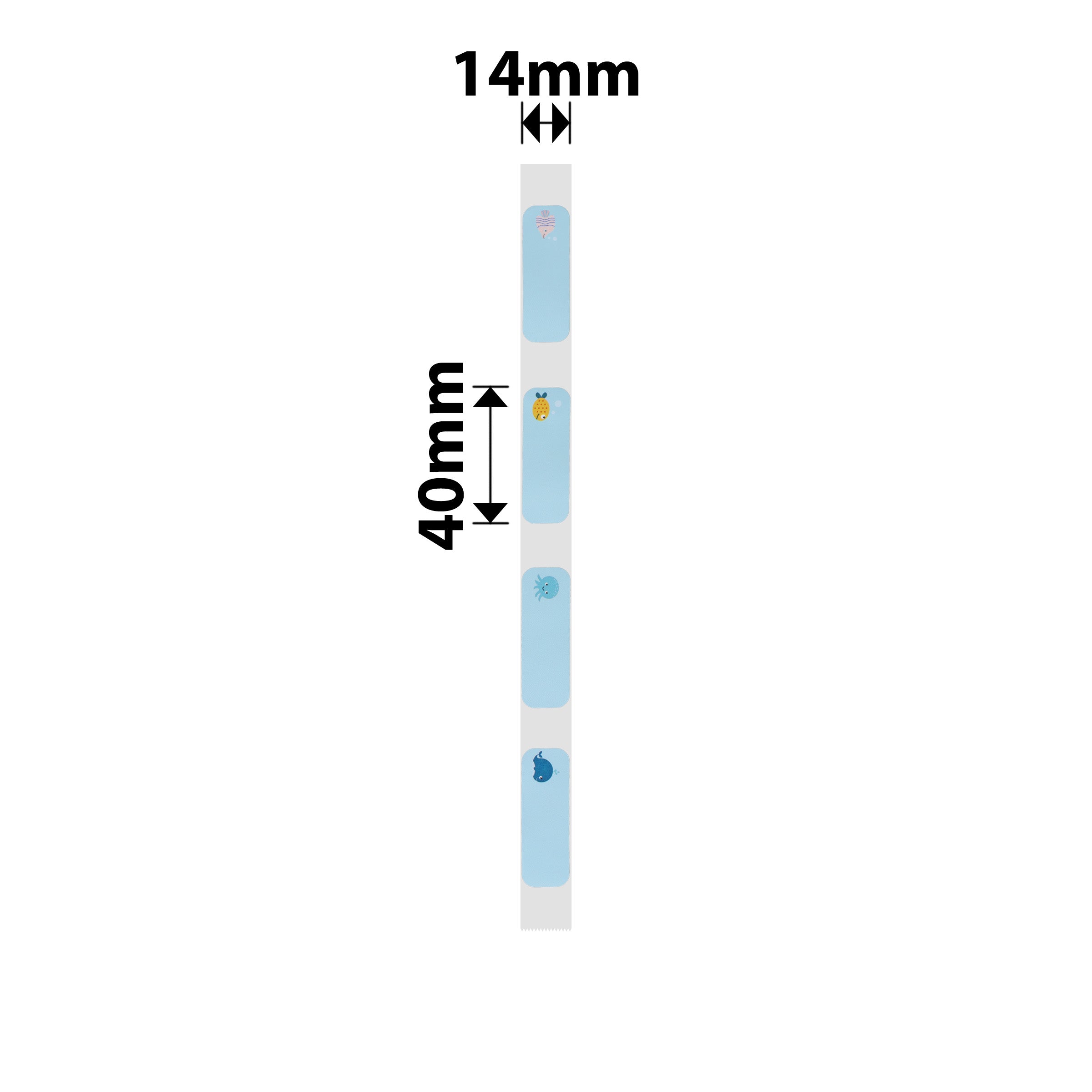 NB146 - NIIMBOT - D11 / D101 / D110 - RP14*40 - 160 ETIKETTE PER ROL - GEMENGDE SEEDIER-ONTWERP