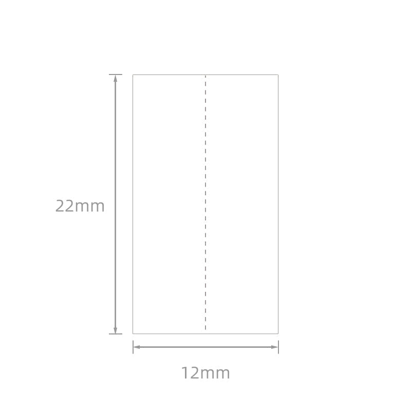 NB149 - NIIMBOT - D11 / D101 / D110 - 12*22MM - 260 TERMIESE ETIKETTE - GESPLIT - WIT