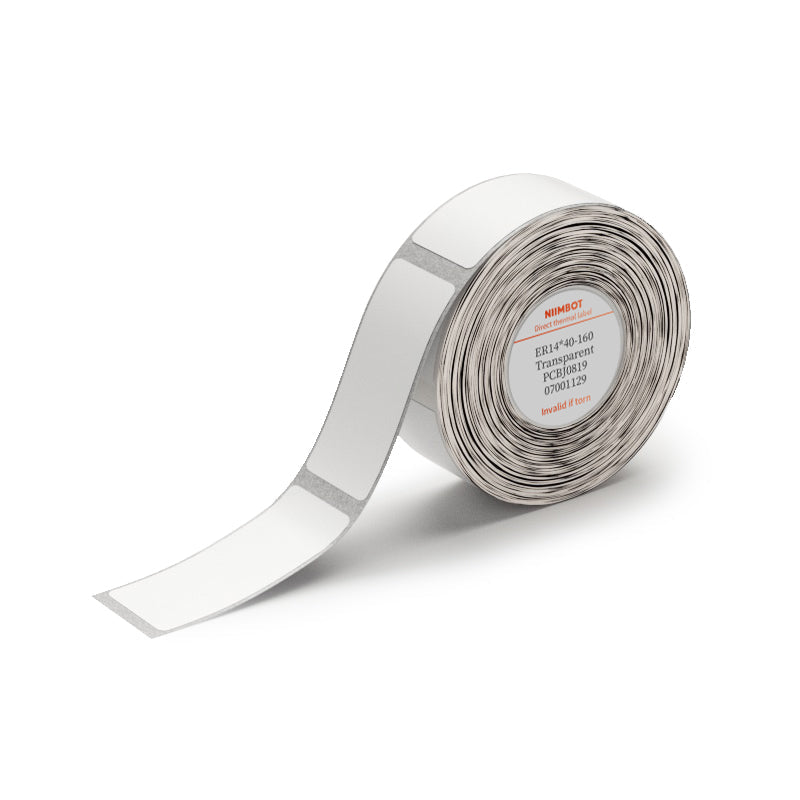 NB153 - NIIMBOT - D11 / D101 / D110 / H1S - 14X40MM - 160 LABELS PER ROLL - TRANSPARENT