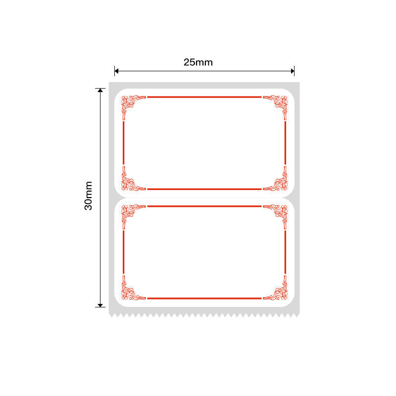 NB209 - NIIMBOT - B1 / B21 / B3S - 25*30MM - 230 ETIKETTE PER ROL - LIGROOI ONTWERP
