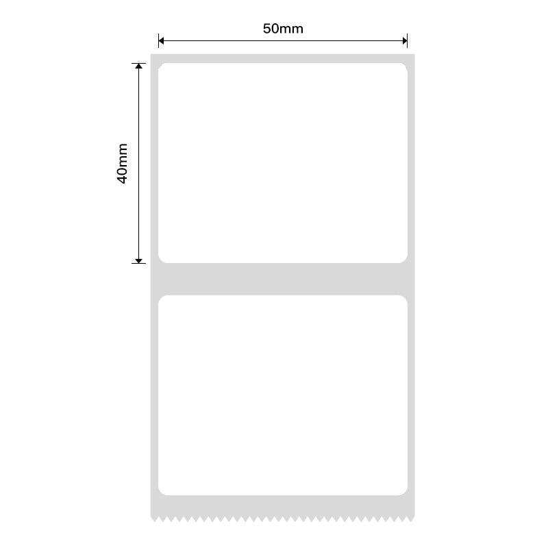NB223 - NIIMBOT - B1 / B21 / B3S - 50*40MM - 180 ETIKETTE PER ROL - WIT
