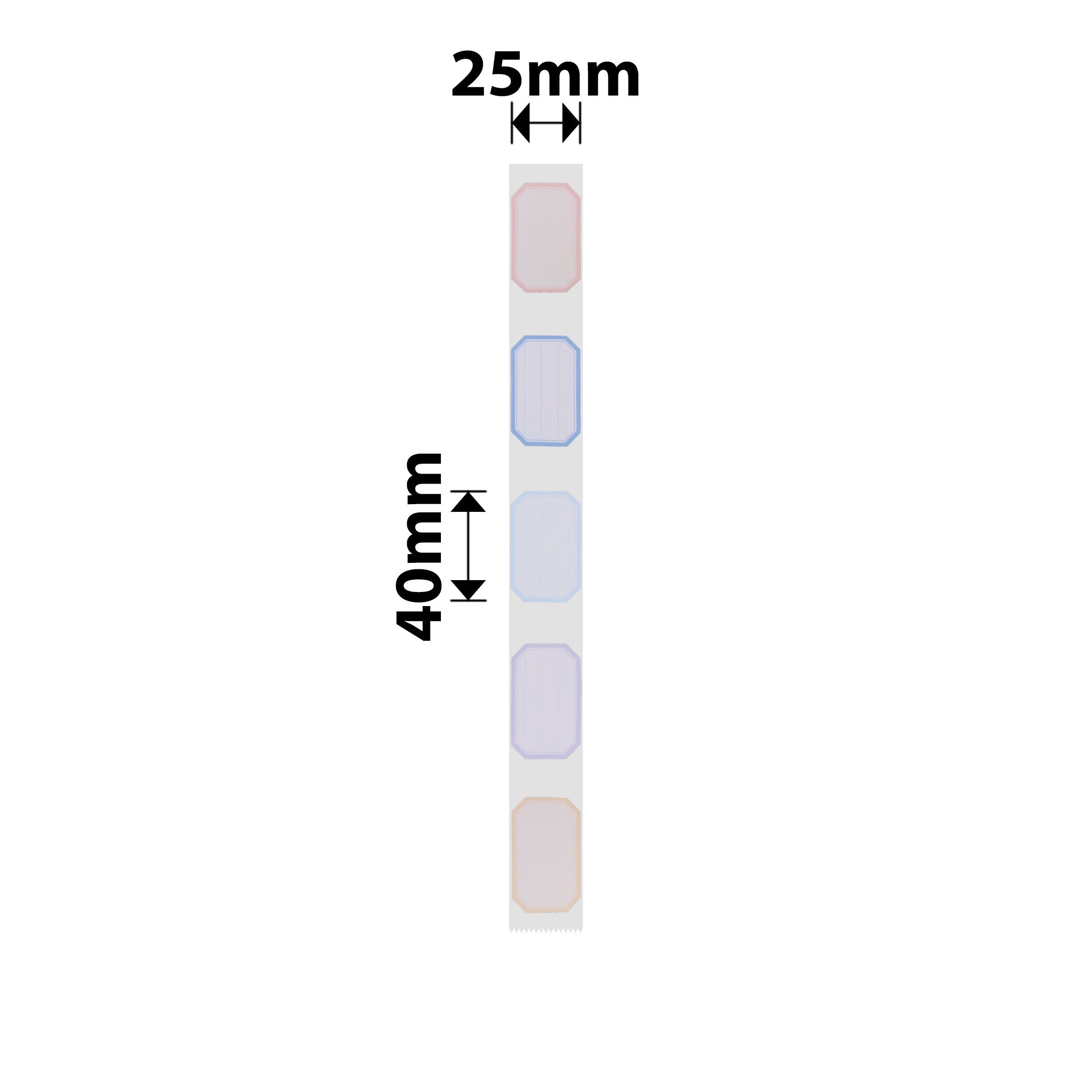 NB356 - NIIMBOT - SLEGS D101 - R25*40 - 160 ETIKETTE PER ROL - KLEURRANSONTWERP