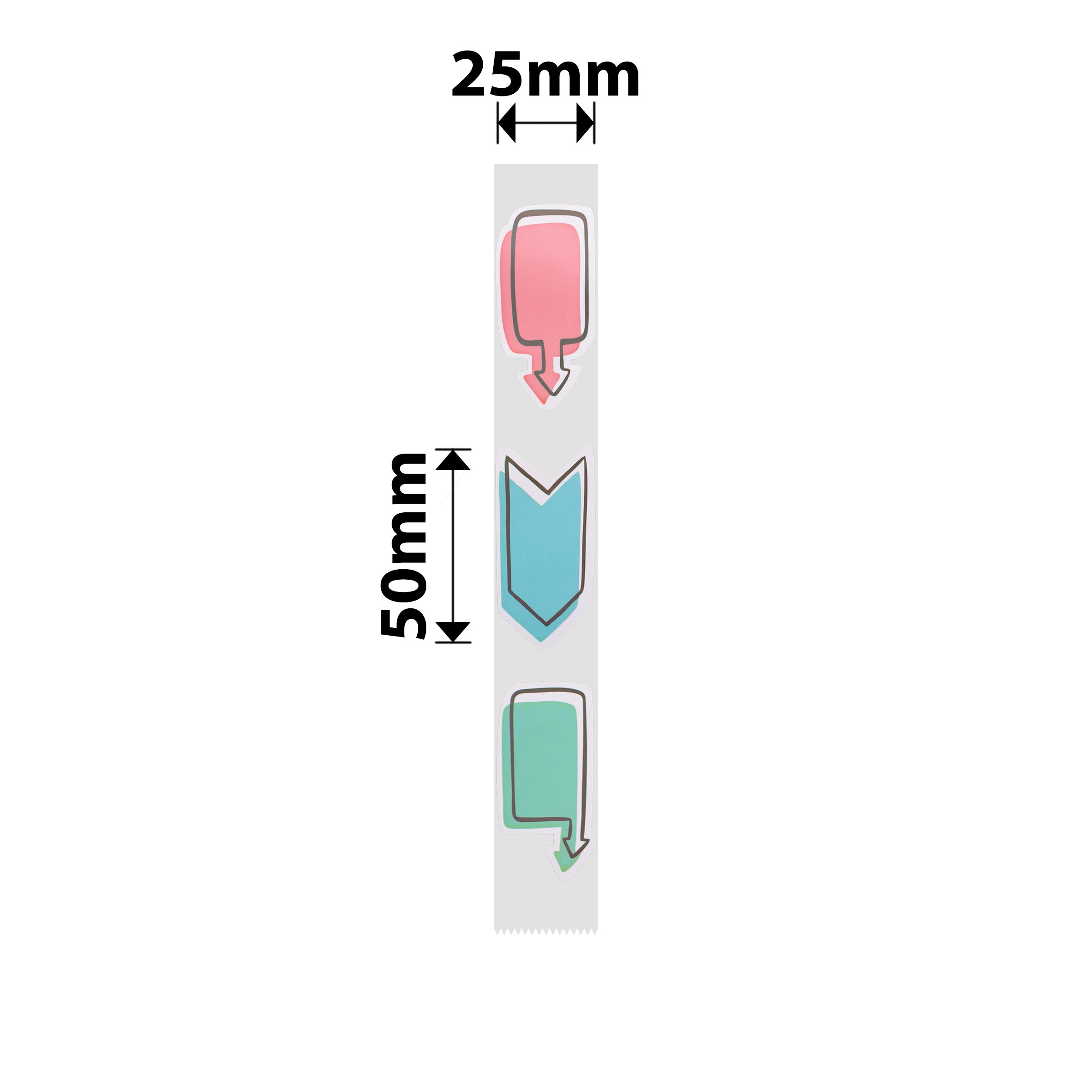 NB373 - NIIMBOT - SLEGS D101 - R25*50 - 130 ETIKETTE PER ROL - KYK HIER NA DIE ONTWERP