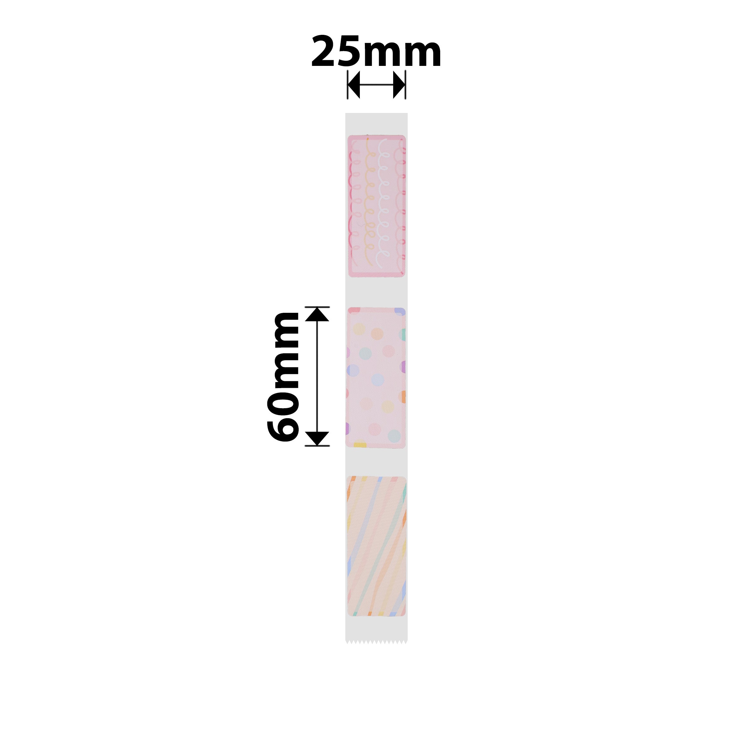 NB376 - NIIMBOT - D101 ONLY - R25X60MM - 110 LABELS PER ROLL - FLASH DAY DESIGN