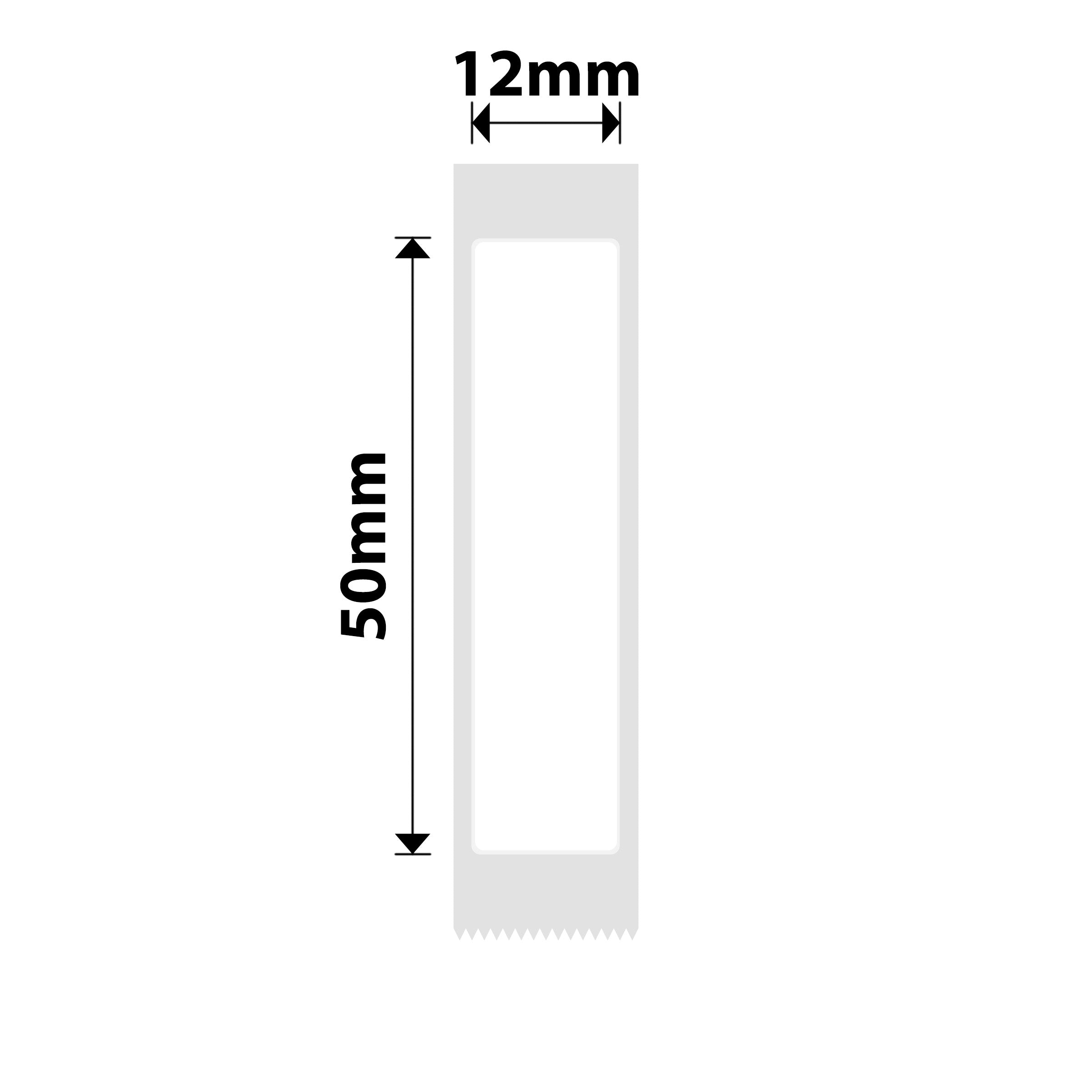 NB392 - NIIMBOT - B18 - ET12*50MM - 125 ETIKETTE PER ROL - DEURSIGTIG