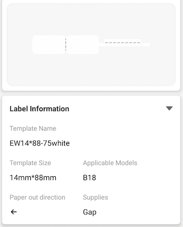NB412 - NIIMBOT - B18 / N1 - 14X88MM - 75 WHITE JEWELLERY LABELS