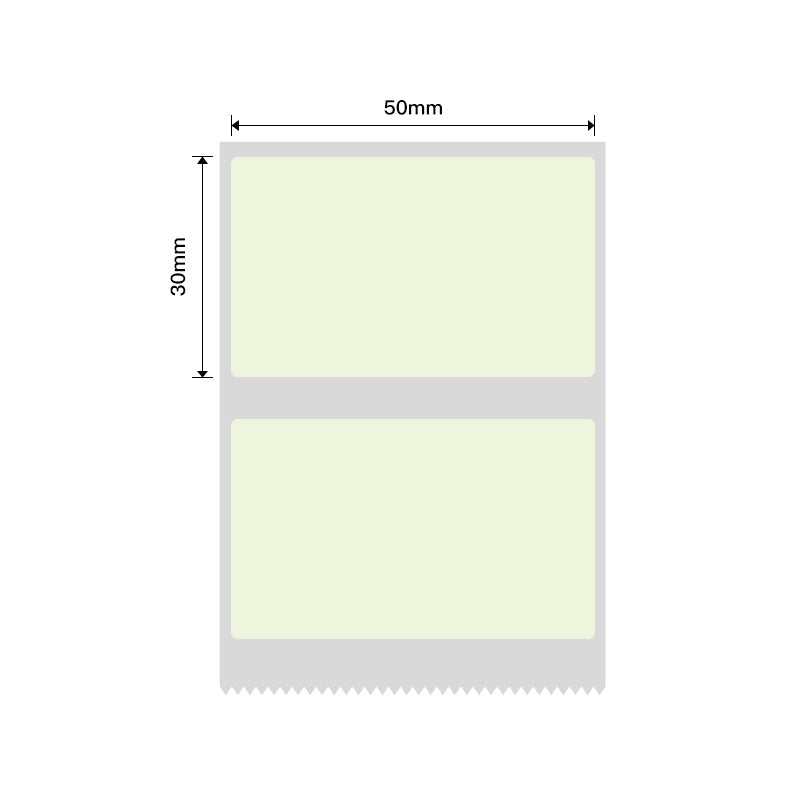 NB447 - NIIMBOT - B1 / B21 / B3S - 50X30MM - 230 SOLID GREEN THERMAL LABELS