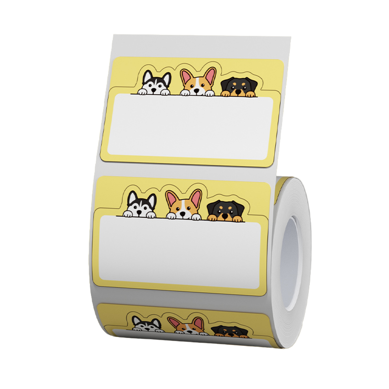NB461 - NIIMBOT - B1 / B21 / B3S - 50X31MM - 220 THERMAL LABELS - DOG DESIGN