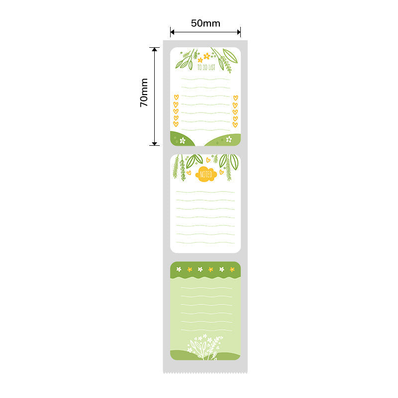 NB466 - NIIMBOT - B1 / B21 / B3S - T50X70MM - 110 LABELS PER ROLL - GARDEN DESIGN