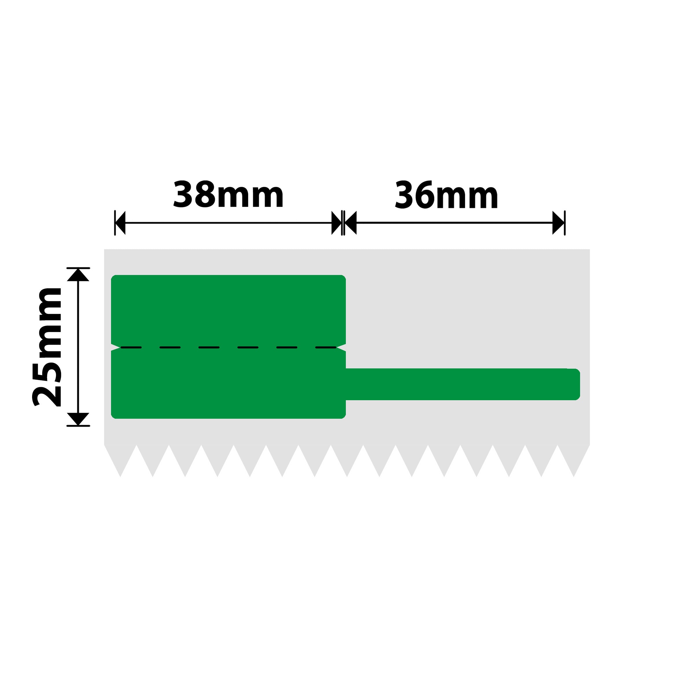 NB486 - NIIMBOT - M3 ONLY - 450 THERMAL TRANSFER LABELS - P38X25+36MM - CABLE - GREEN