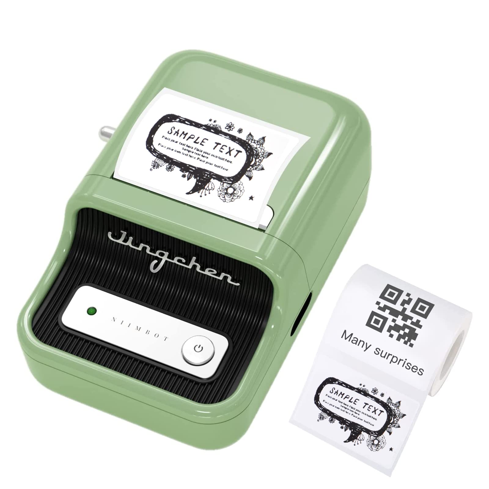 NB109 - NIIMBOT - B21 - DRAAGBARE TERMIESE ETIKET BLUETOOTH-DRUKKER INSLUITEND GRATIS ETIKET (50*30MM - WIT)