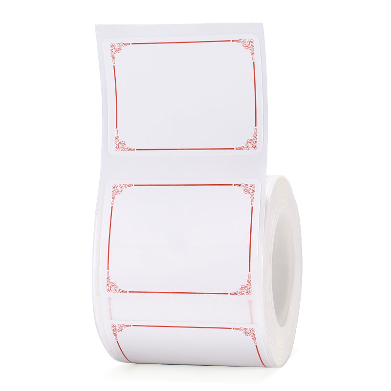 NB188 - NIIMBOT - B1 / B21 / B3S - 30*40MM - 230 ETIKETTE PER ROL - ROOI RANDONTWERP