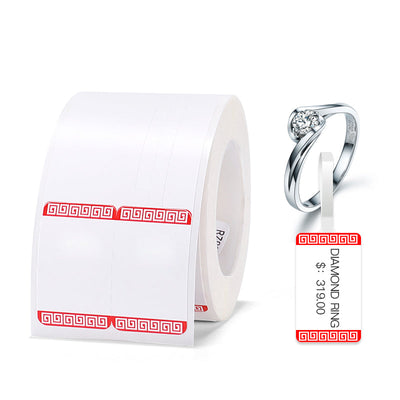NB204 - NIIMBOT - B1 / B21 / B3S - 30*70MM - RING - 100 ETIKETTE PER ROL - ROOI RANDONTWERP 