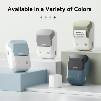 NB493 - NIIMBOT - B1 - PORTABLE THERMAL LABEL BLUETOOTH PRINTER INCL FREE WHITE LABEL (50X30MM)