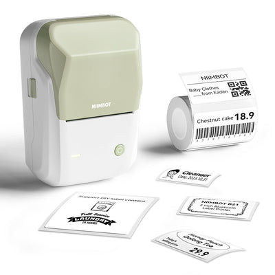 NB493 - NIIMBOT - B1 - PORTABLE THERMAL LABEL BLUETOOTH PRINTER INCL FREE WHITE LABEL (50X30MM)