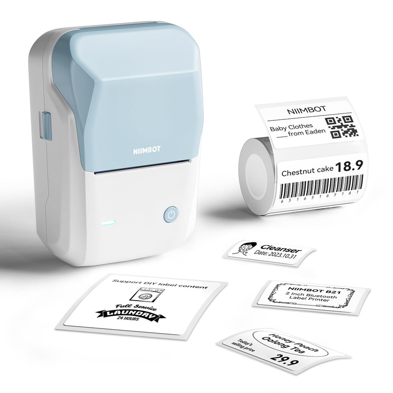NB493 - NIIMBOT - B1 - PORTABLE THERMAL LABEL BLUETOOTH PRINTER INCL F ...