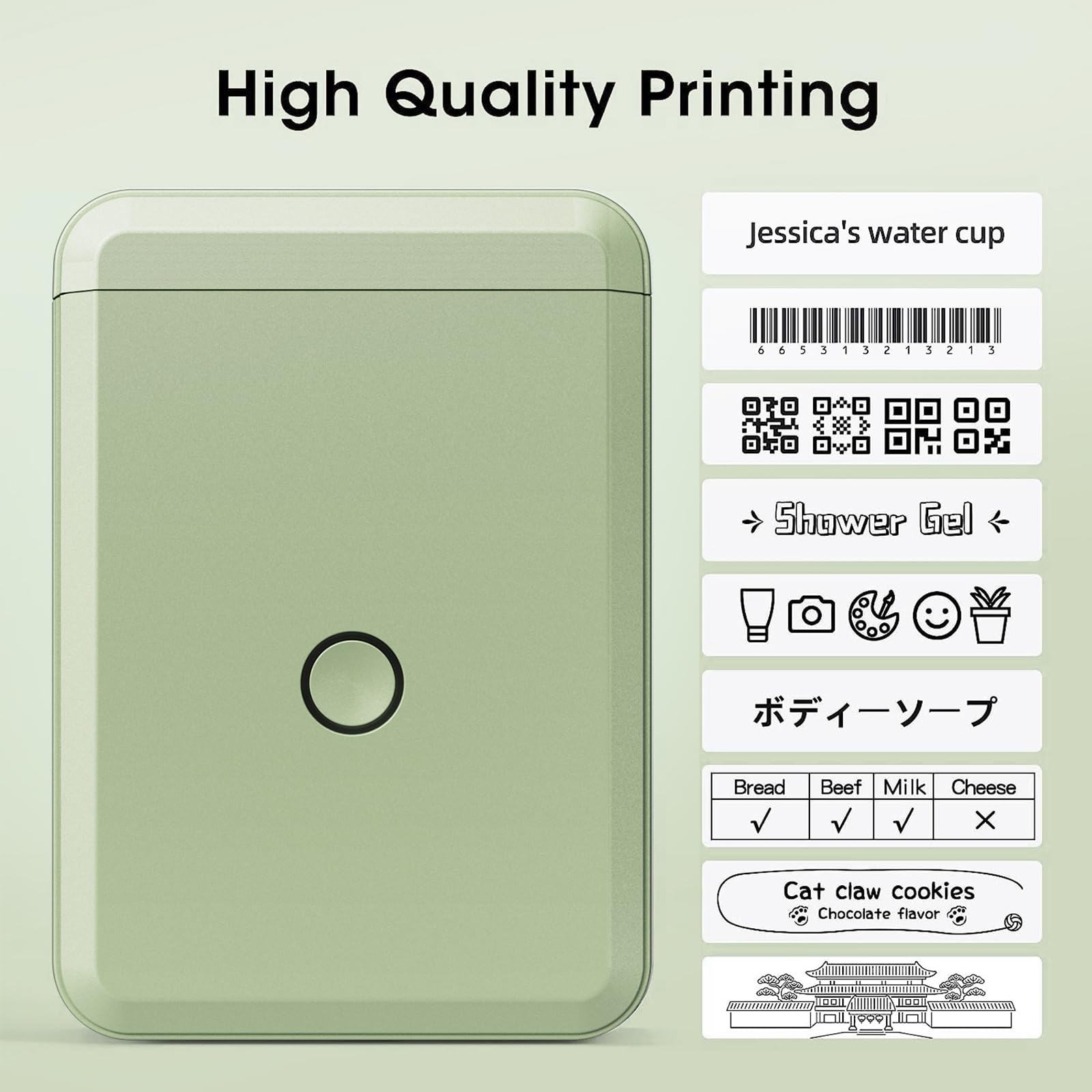 NB120 - NIIMBOT - D110 - PORTABLE LABEL BLUETOOTH PRINTER INCLUDING FREE LABEL ROLL (15*30MM - WHITE)