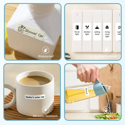 NB120 - NIIMBOT - D110 - DRAAGBARE ETIKET BLUETOOTH-DRUKKER INSLUITEND GRATIS ETIKETROL (15*30MM - WIT)