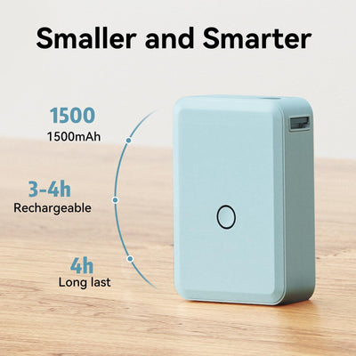 NB120 - NIIMBOT - D110 - DRAAGBARE ETIKET BLUETOOTH-DRUKKER INSLUITEND GRATIS ETIKETROL (15*30MM - WIT)