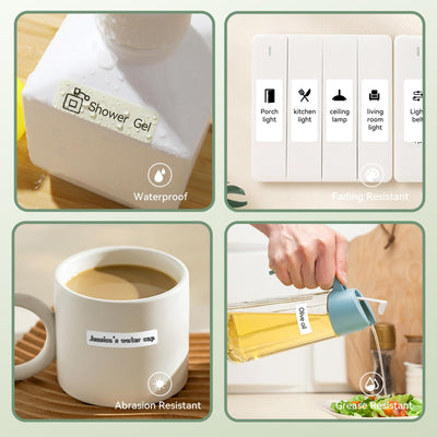 NB120 - NIIMBOT - D110 - DRAAGBARE ETIKET BLUETOOTH-DRUKKER INSLUITEND GRATIS ETIKETROL (15*30MM - WIT)