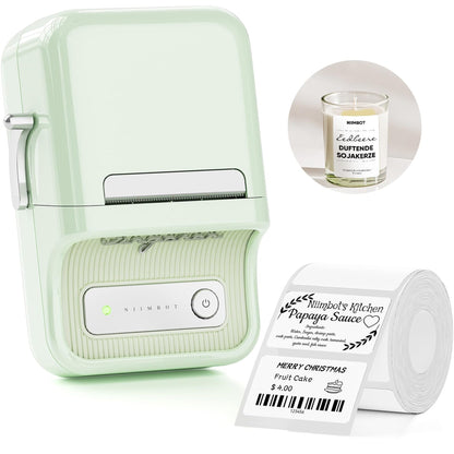 NB109 - NIIMBOT - B21 - PORTABLE THERMAL LABEL BLUETOOTH PRINTER INCLUDING FREE LABEL (50*30MM - WHITE)