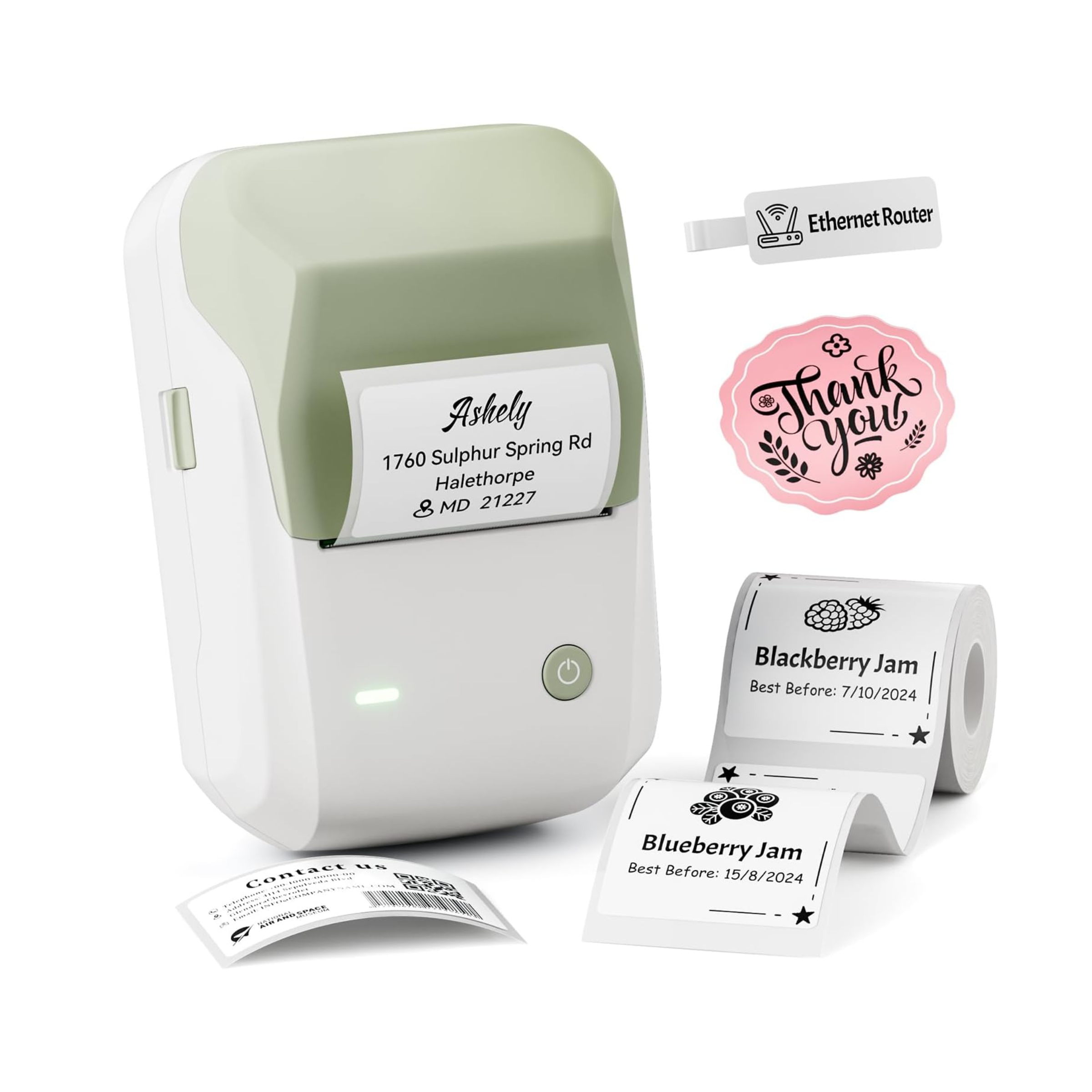 NB493 - NIIMBOT - B1 - PORTABLE THERMAL LABEL BLUETOOTH PRINTER INCL FREE WHITE LABEL (50X30MM)