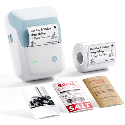 NB806 - NIIMBOT - B1_PRO - 300DPI - PORTABLE THERMAL LABEL PRINTER INCL FREE LABEL ROLL (50X30MM)