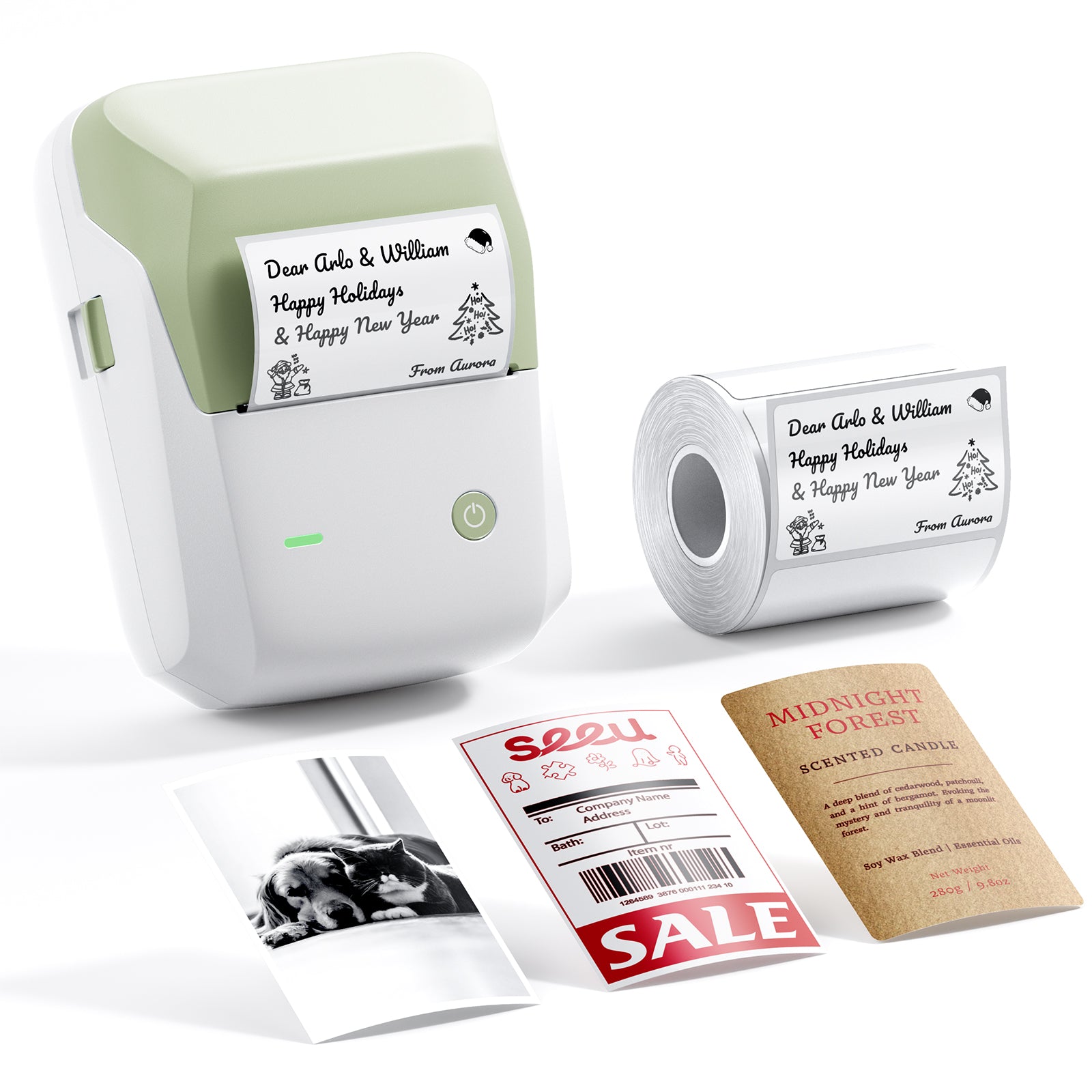 NB806 - NIIMBOT - B1_PRO - 300DPI - PORTABLE THERMAL LABEL PRINTER INCL FREE LABEL ROLL (50X30MM)