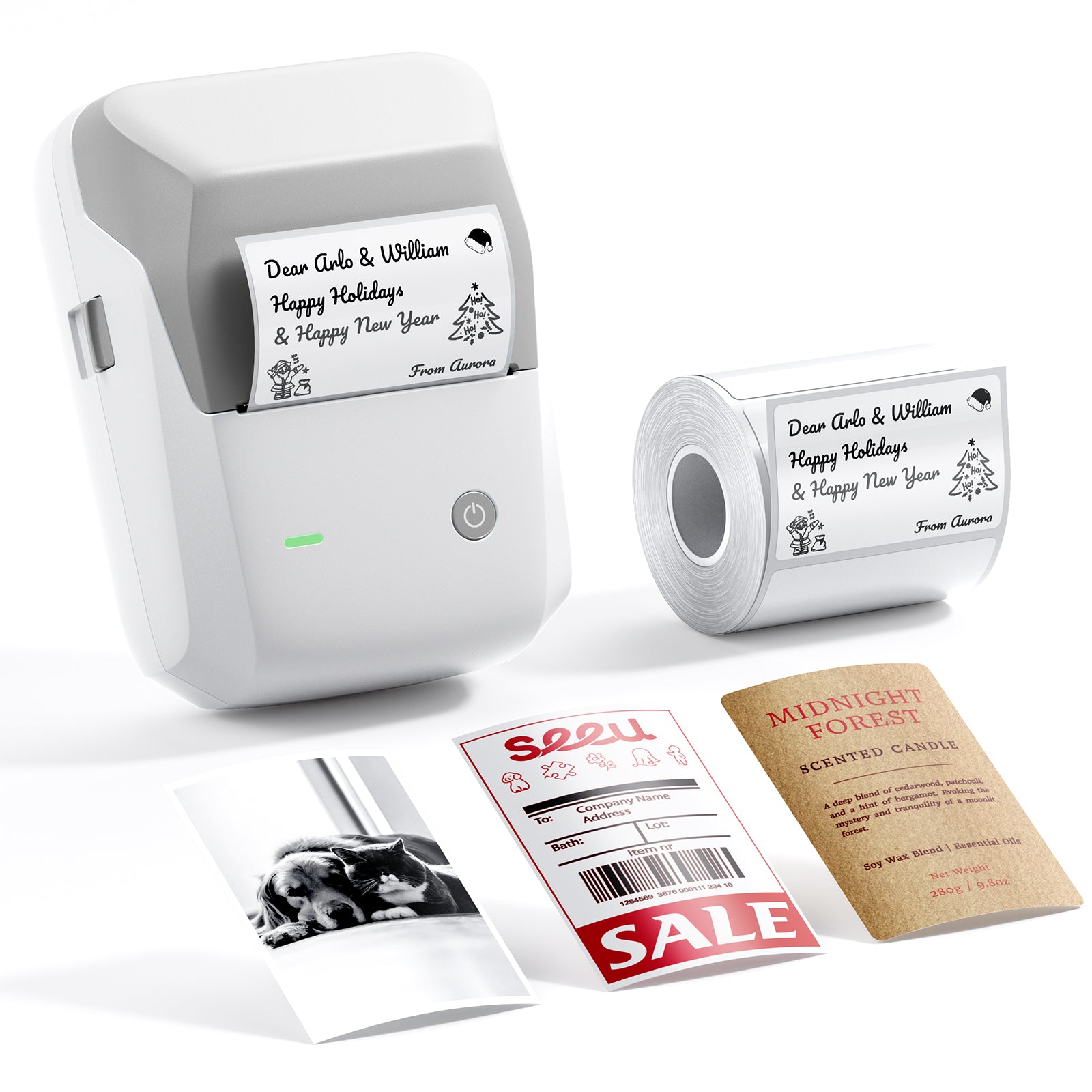 NB806 - NIIMBOT - B1_PRO - 300DPI - PORTABLE THERMAL LABEL PRINTER INCL FREE LABEL ROLL (50X30MM)