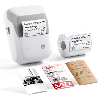 NB806 - NIIMBOT - B1_PRO - 300DPI - PORTABLE THERMAL LABEL PRINTER INCL FREE LABEL ROLL (50X30MM)