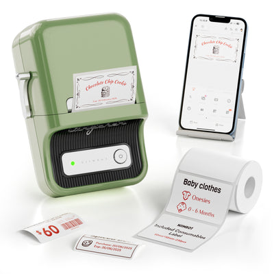 NB607 - NIIMBOT - B21_PRO - 300DPI - PORTABLE THERMAL LABEL BLUETOOTH PRINTER INCL FREE LABEL ROLL (50X30MM)