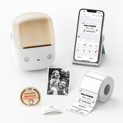 NB808 - NIIMBOT - B2_PRO - 300DPI - PORTABLE THERMAL LABEL PRINTER INCL FREE LABEL (50x30MM)