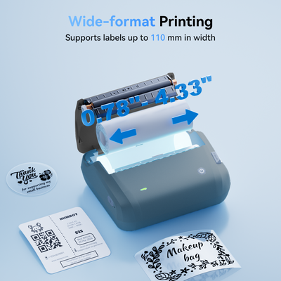 NB609 - NIIMBOT - B4 - BLUETOOTH SHIPPING THERMAL LABEL PRINTER INCL FREE LABEL ROLL