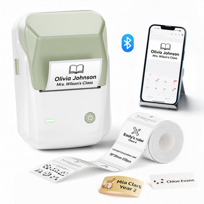NB493 - Niimbot - B1 - Portable Thermal Label Bluetooth Printer Incl Free White Label (50x30mm)