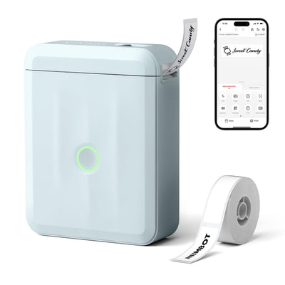 NB524 - Niimbot - D110-M - Portable Bluetooth Label Printer Incl Free Label Roll (12x40mm)