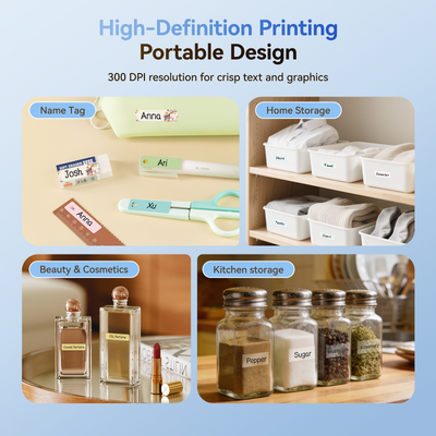 NB525 - NIIMBOT - D11_H - 300DPI - PORTABLE BLUETOOTH LABEL PRINTER INC FREE LABEL ROLL