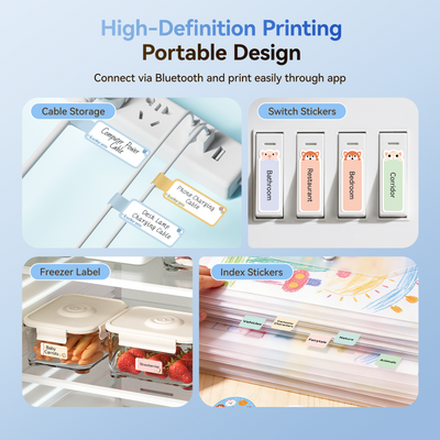 NB525 - NIIMBOT - D11_H - 300DPI - PORTABLE BLUETOOTH LABEL PRINTER INC FREE LABEL ROLL