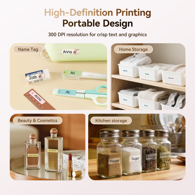NB525 - NIIMBOT - D11_H - 300DPI - PORTABLE BLUETOOTH LABEL PRINTER INC FREE LABEL ROLL