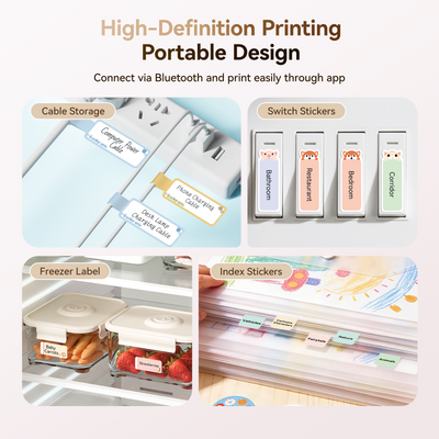 NB525 - NIIMBOT - D11_H - 300DPI - PORTABLE BLUETOOTH LABEL PRINTER INC FREE LABEL ROLL