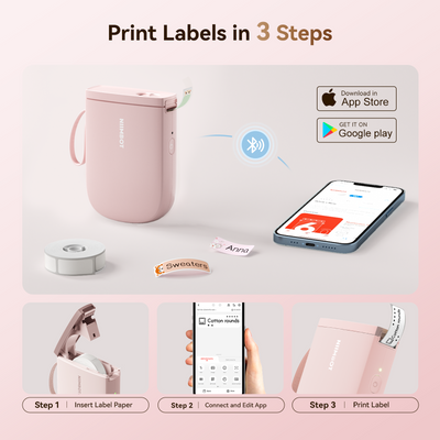 NB525 - NIIMBOT - D11_H - 300DPI - PORTABLE BLUETOOTH LABEL PRINTER INC FREE LABEL ROLL