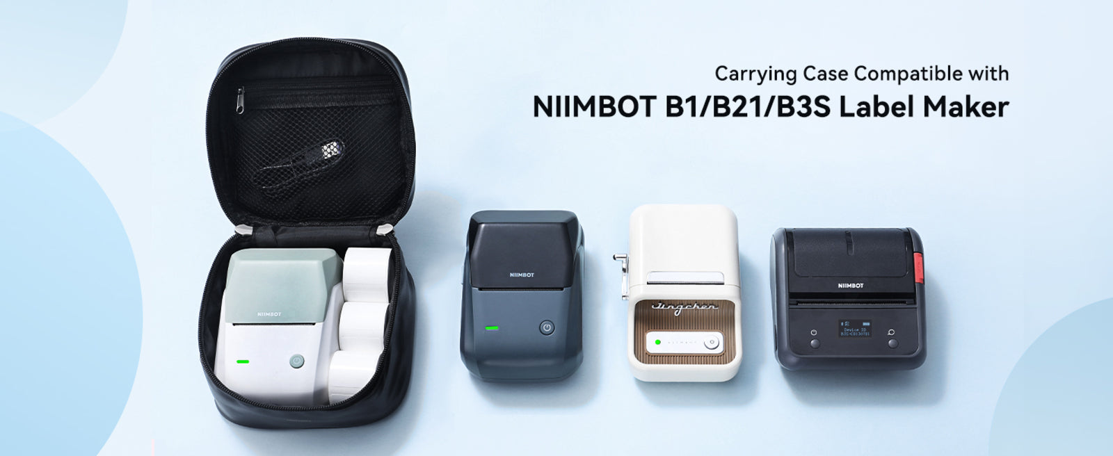 NB517 - NIIMBOT - B1 / B21 / B3S MODELS - BAG ONLY FOR PRINTER & LABELS - BLACK