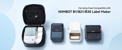 NB517 - NIIMBOT - B1 / B21 / B3S MODELS - STORAGE CASE FOR PRINTER & LABELS - BLACK