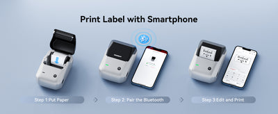 NB493 - NIIMBOT - B1 - PORTABLE THERMAL LABEL BLUETOOTH PRINTER INCL FREE WHITE LABEL (50X30MM)