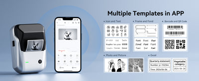 NB493 - NIIMBOT - B1 - PORTABLE THERMAL LABEL BLUETOOTH PRINTER INCL FREE WHITE LABEL (50X30MM)