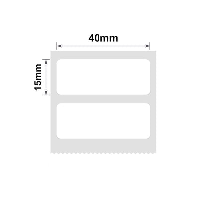 NB186 - Niimbot - B1 / B21 / B31 / B3S / B4 - 40x15mm/2R - 460 White Labels