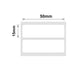 NB199 - Niimbot - B1 / B21 / B3S / B4 - 50x15mm/2 Rows - 460 White Labels